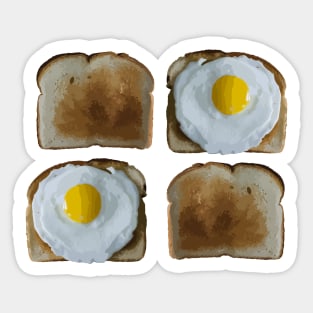 Eggs on Toast Sticker